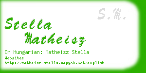 stella matheisz business card